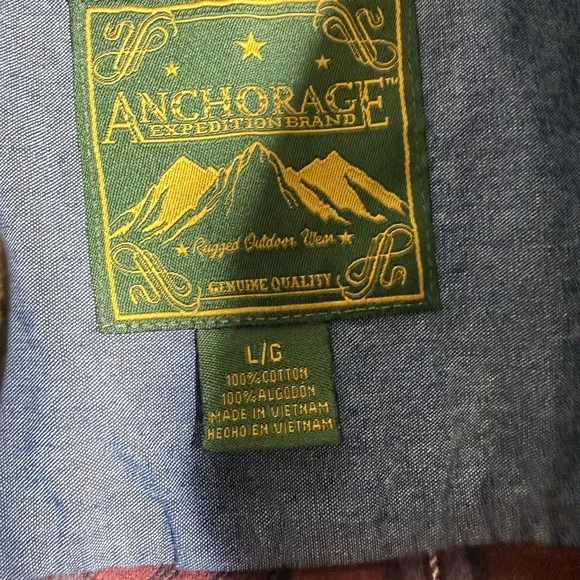 Women bleached Red Plaid Shirt Highlander cow - Picture 4 of 4